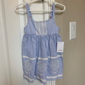 BCBG kids dress and bloomers